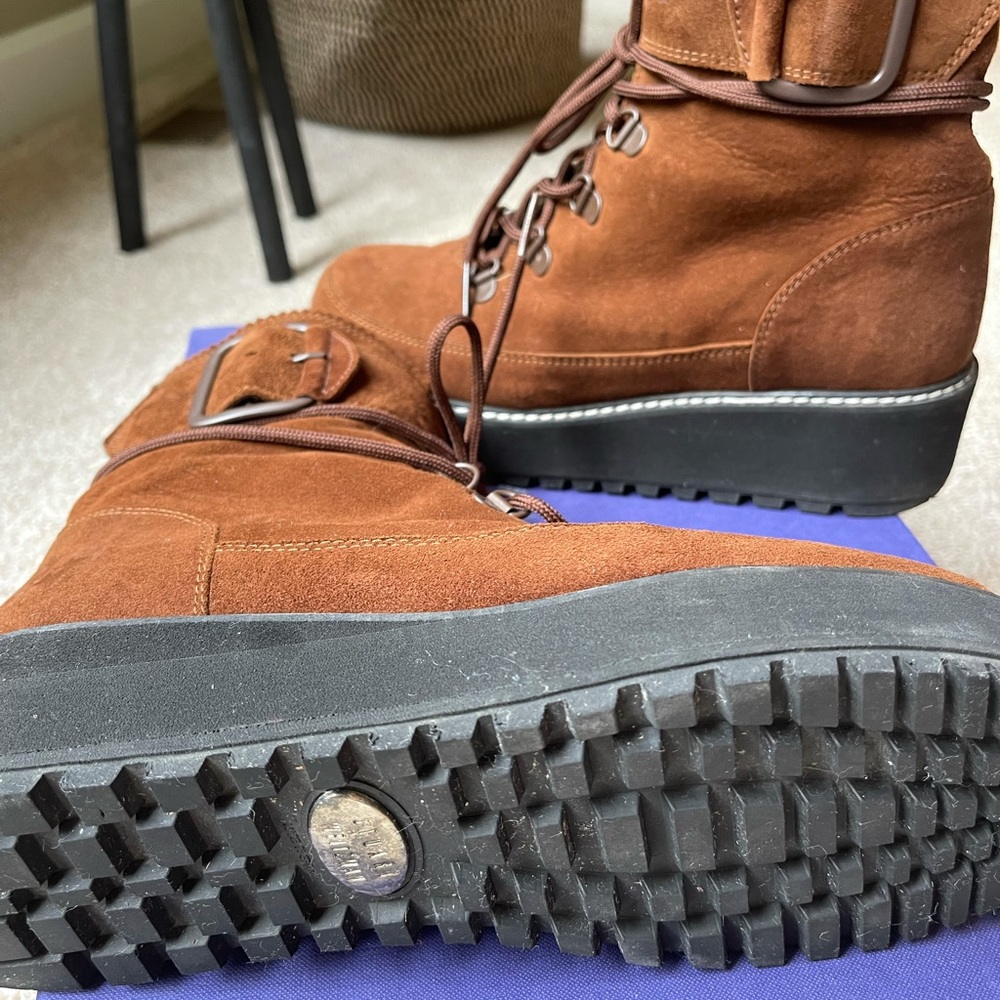 Stuart Weitzman Attackit Walnut Boots - image 4